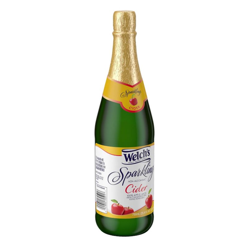 Welch's Sparkling Cider - 25.4 fl oz Glass Bottles