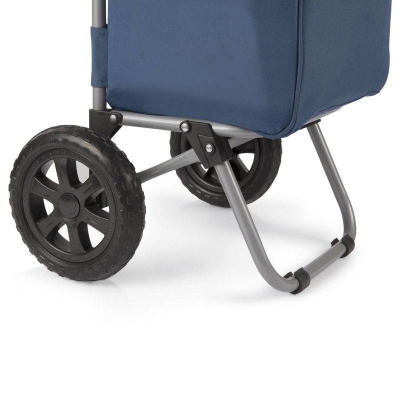 Picnic Time Cart 18qt Cooler with Trolley - Navy