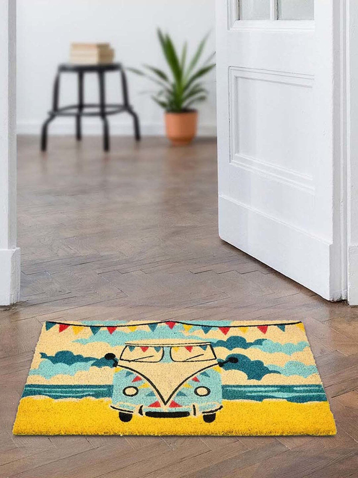 Freelance Grey PVC Set of 1 Door Mats