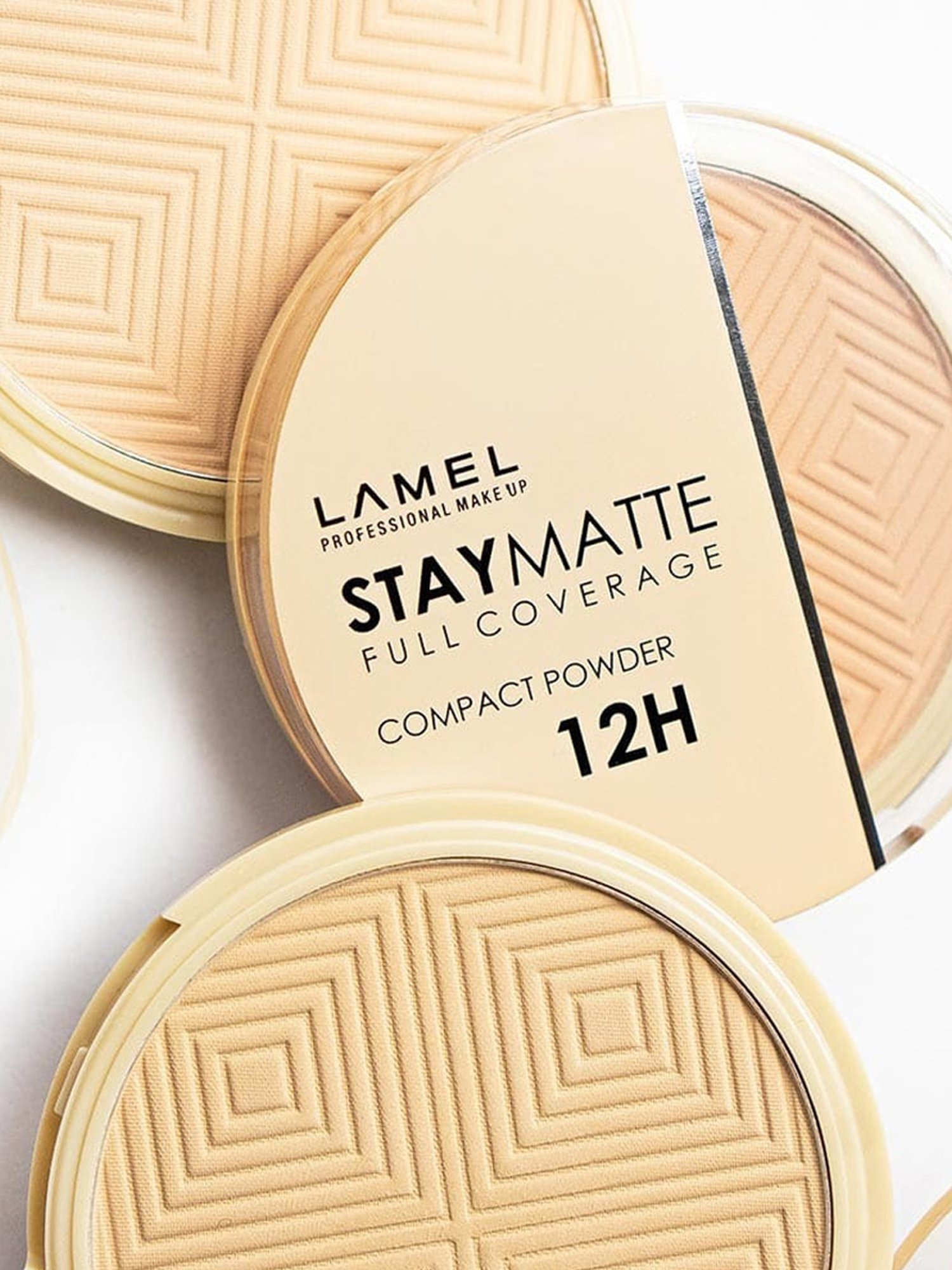 Lamel Stay Matte Compact Powder 401 Porcelain - 12 gm