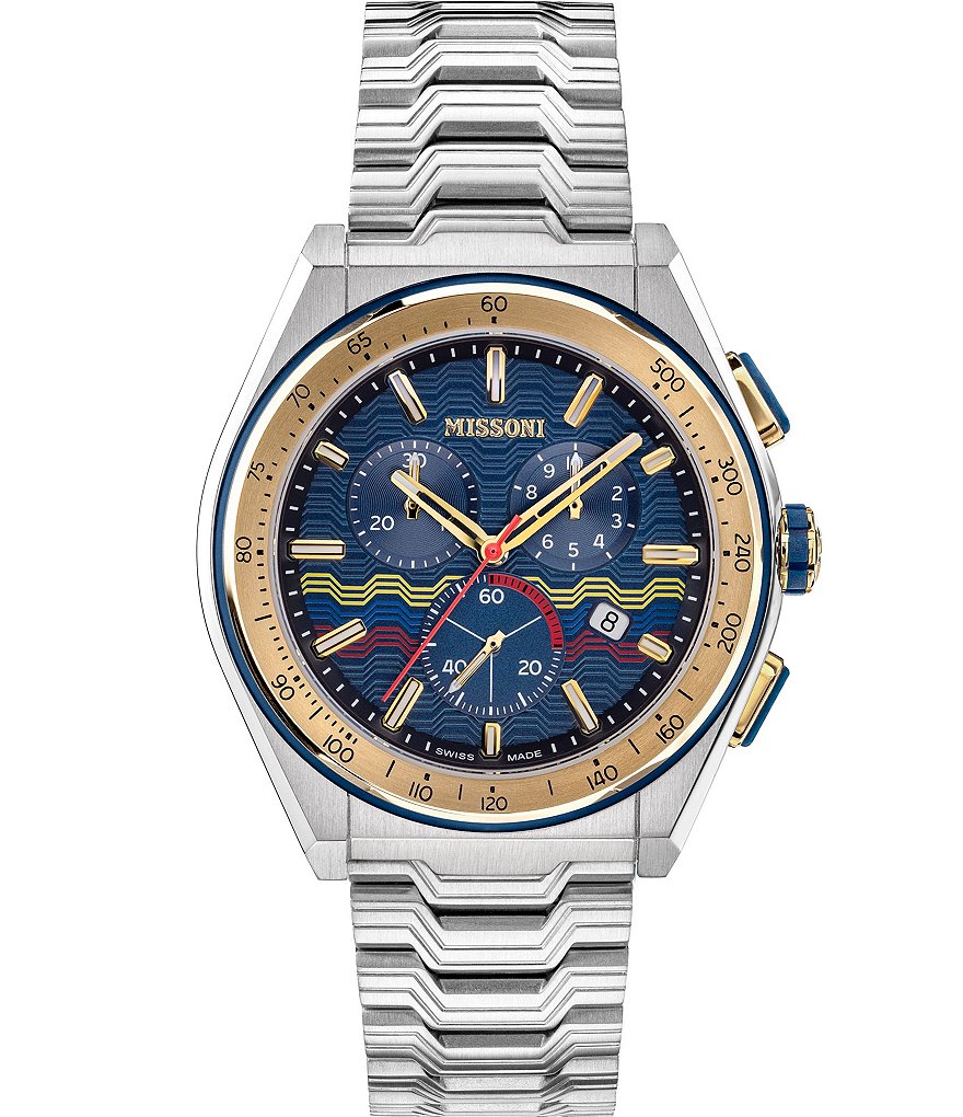 Missoni Mens M331 Sportswear Stainless Steel Chronograph Watch