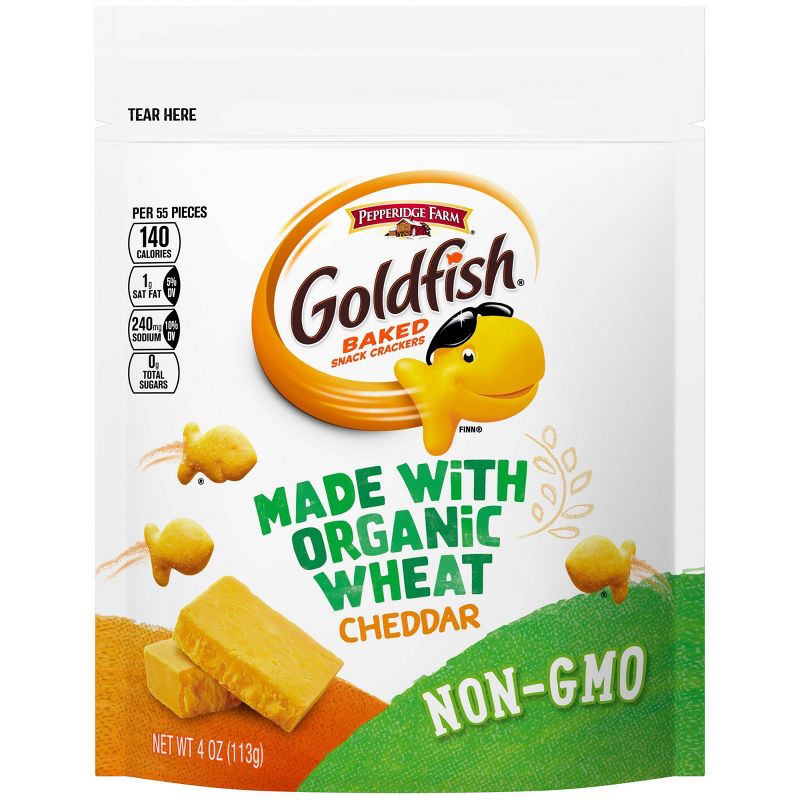 Goldfish Made with Organic Wheat Cheddar Crackers - 4oz.