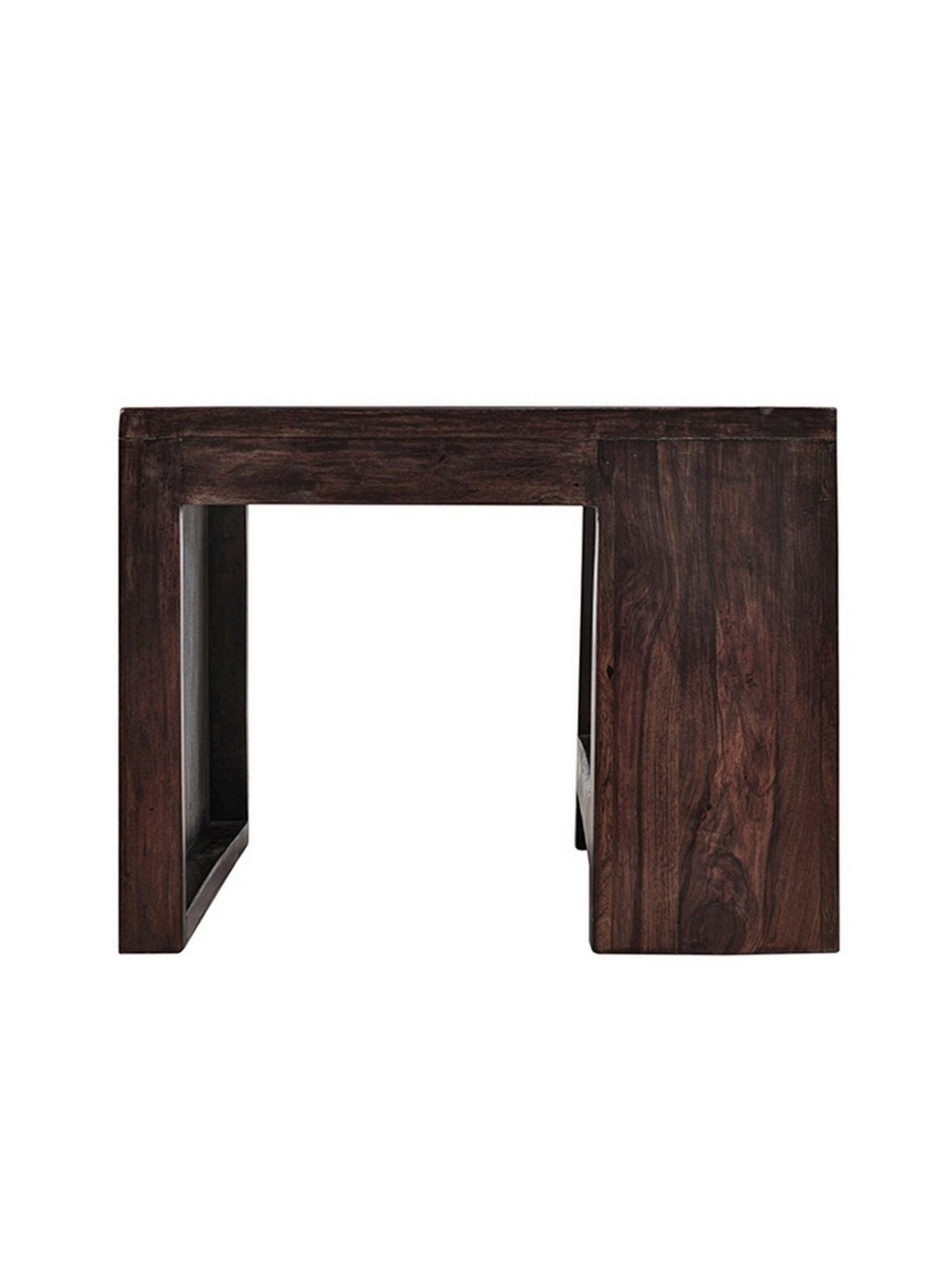 Ikiriya Piante Dark Brown Wood Coffee Table for Living Room