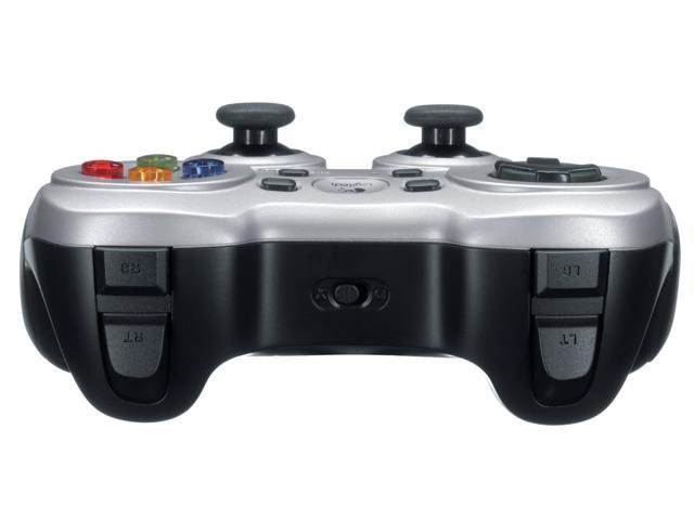 Wireless Gamepad, New Logitech Wireless Gamepad F710 with Plug-and-Forget Nano-receiver offer 2.4 GHz wireless connectivity , Dual vibration motors ,Vibration feedback Wireless Game Controller