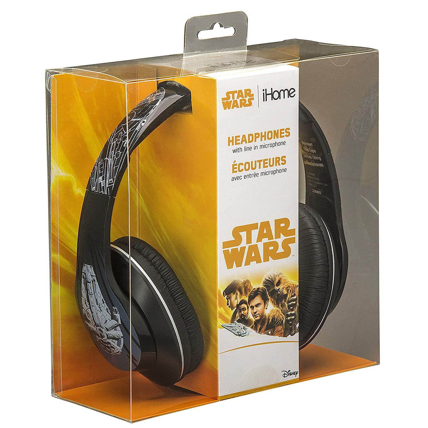 Star Wars Han Solo Movie Millenium Falcon Over the Ear Headphones with Built in Microphone