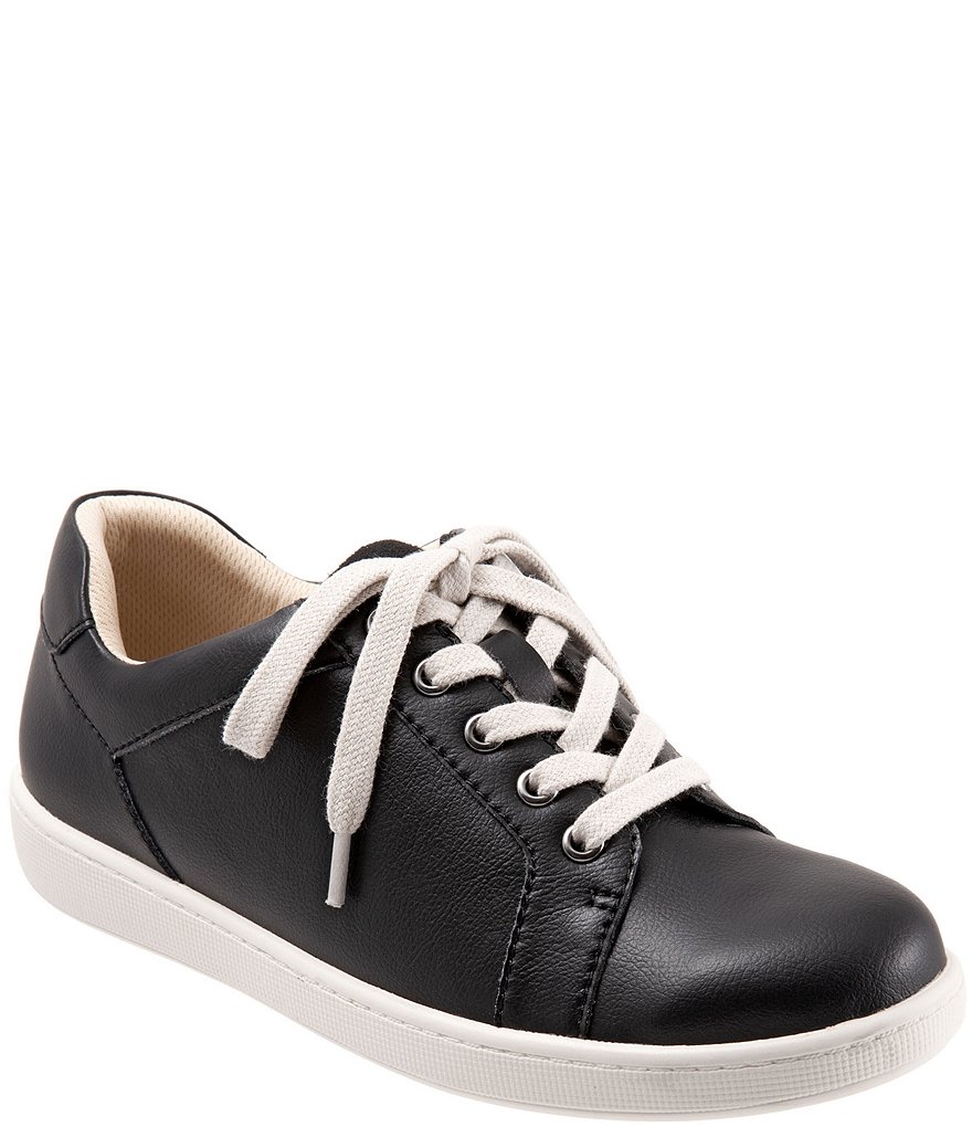 Trotters Adore Leather Lace-Up Sneakers