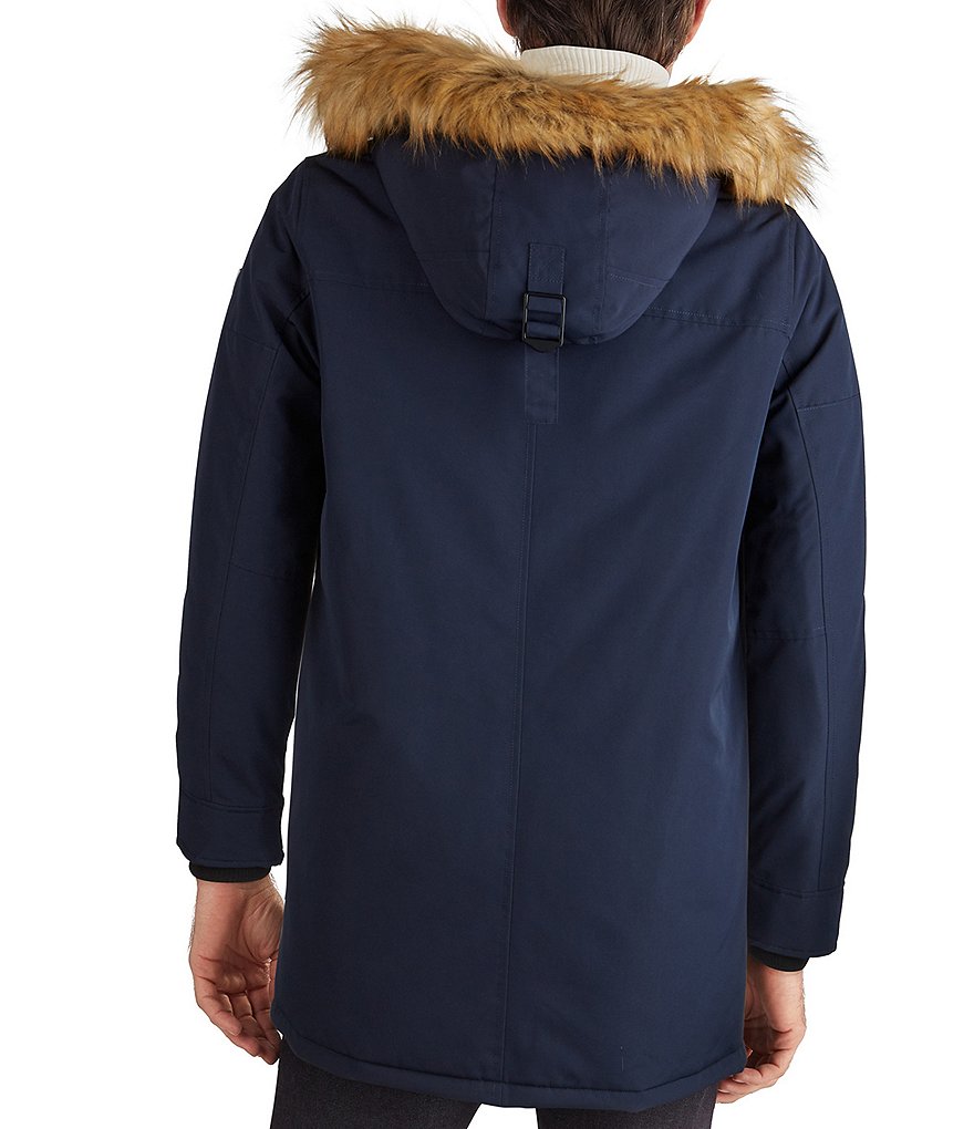 Cole Haan Hooded Down Zip Front Puffer Jacket