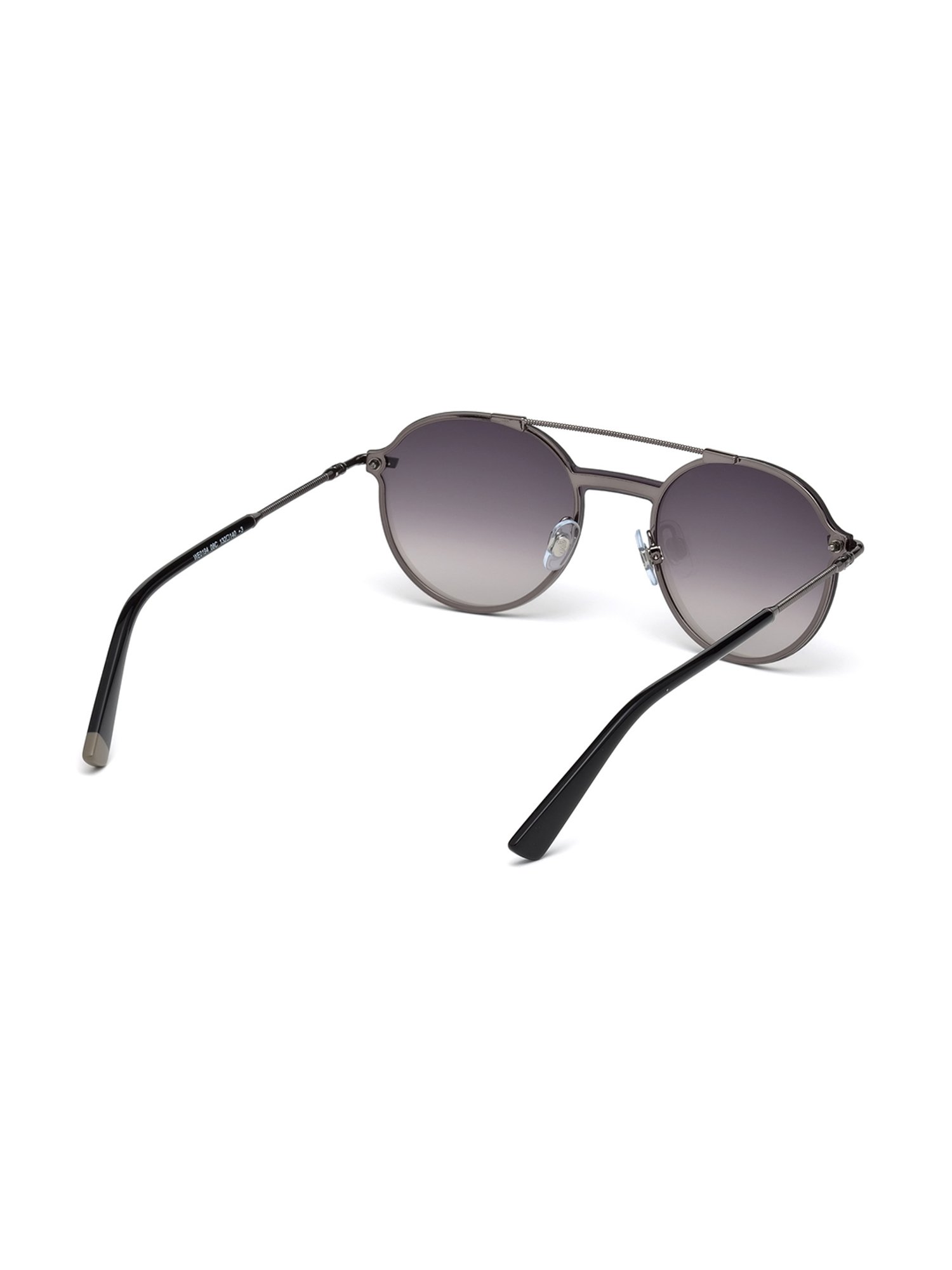 WEB EYEWEAR Grey Oval Sunglasses Designed in Italy