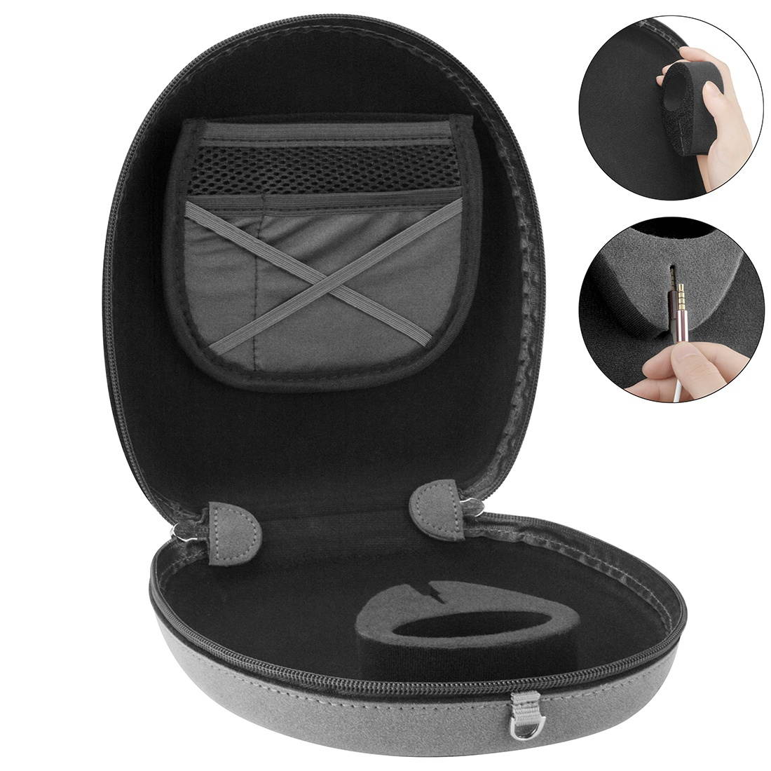 Geekria UltraShell Case for Bang & Olufsen B&O BeoPlay H95, H9, H9i, H8, H8i, H7, H6, H2 Headphones, Replacement Protective Hard Shell Travel Carrying Bag with Room for Accessories