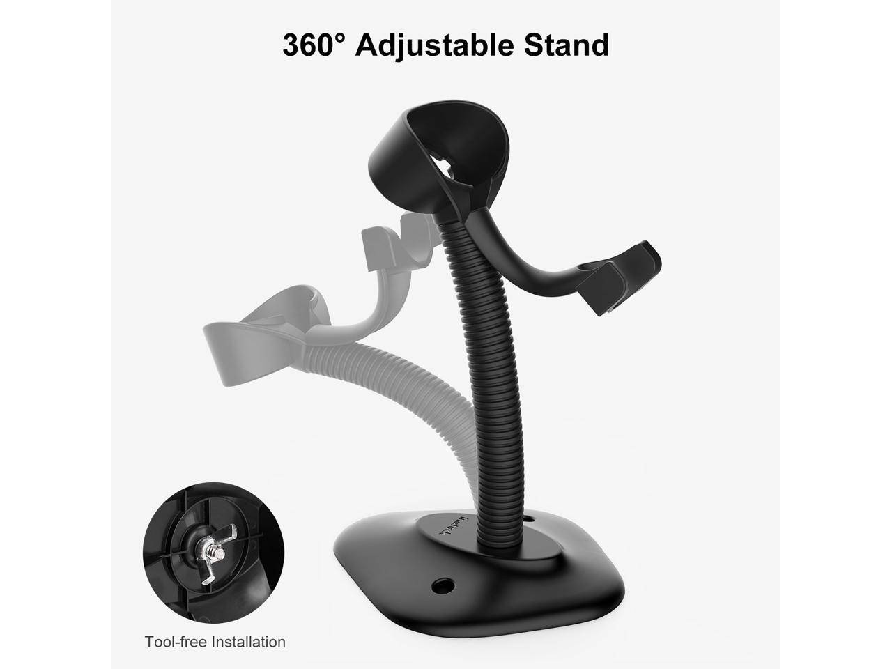 TROPRO Barcode Scanner , Basecent USB Quick Laser Barcode Scanner Reader,Handheld Barcode Reader Scanner for Library Book, Warehouse Inventory, Store.