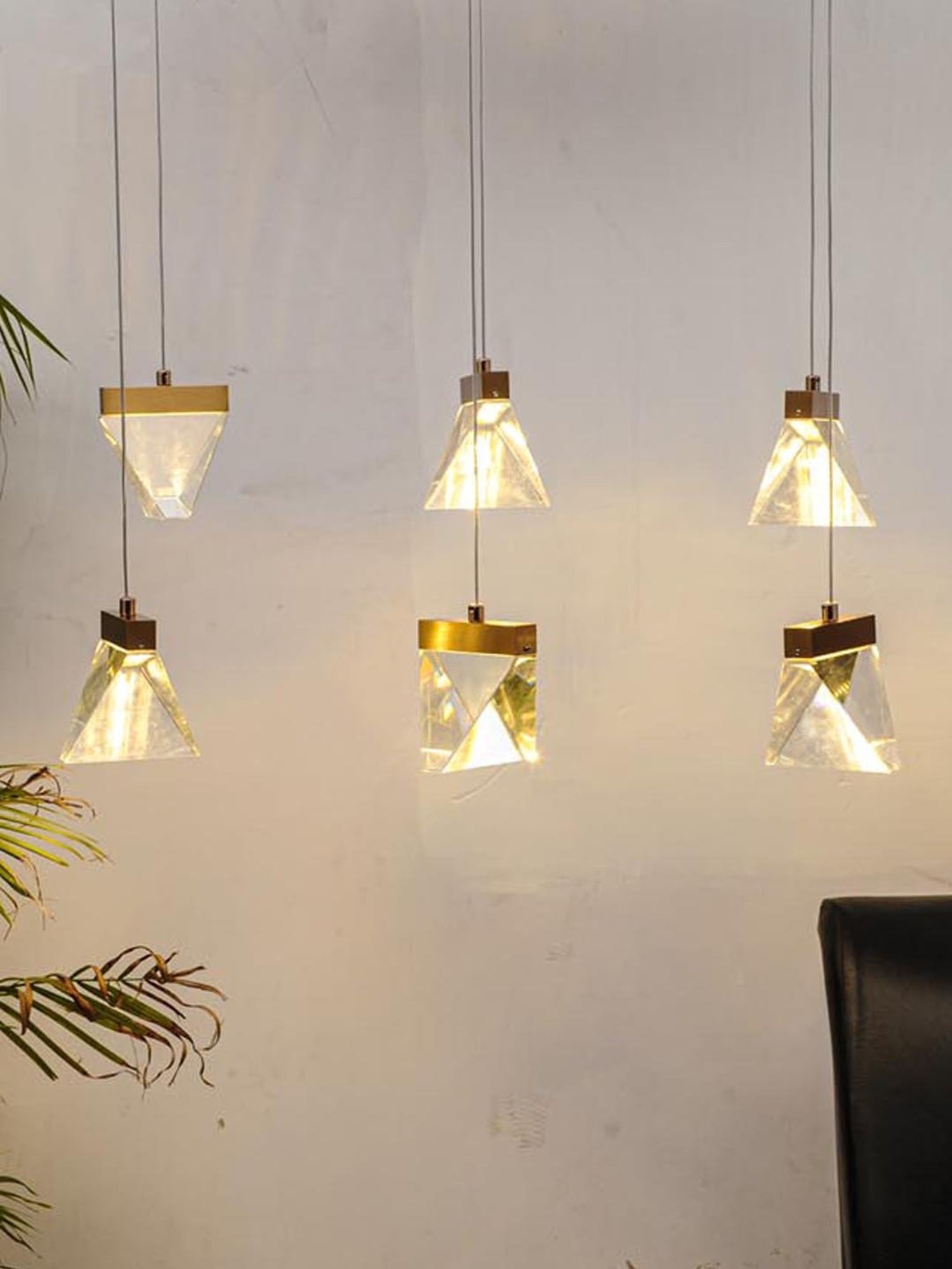 Kapoor E Illuminations Macknight Celestial Golden Metal LED Hanging Light - Set of 1