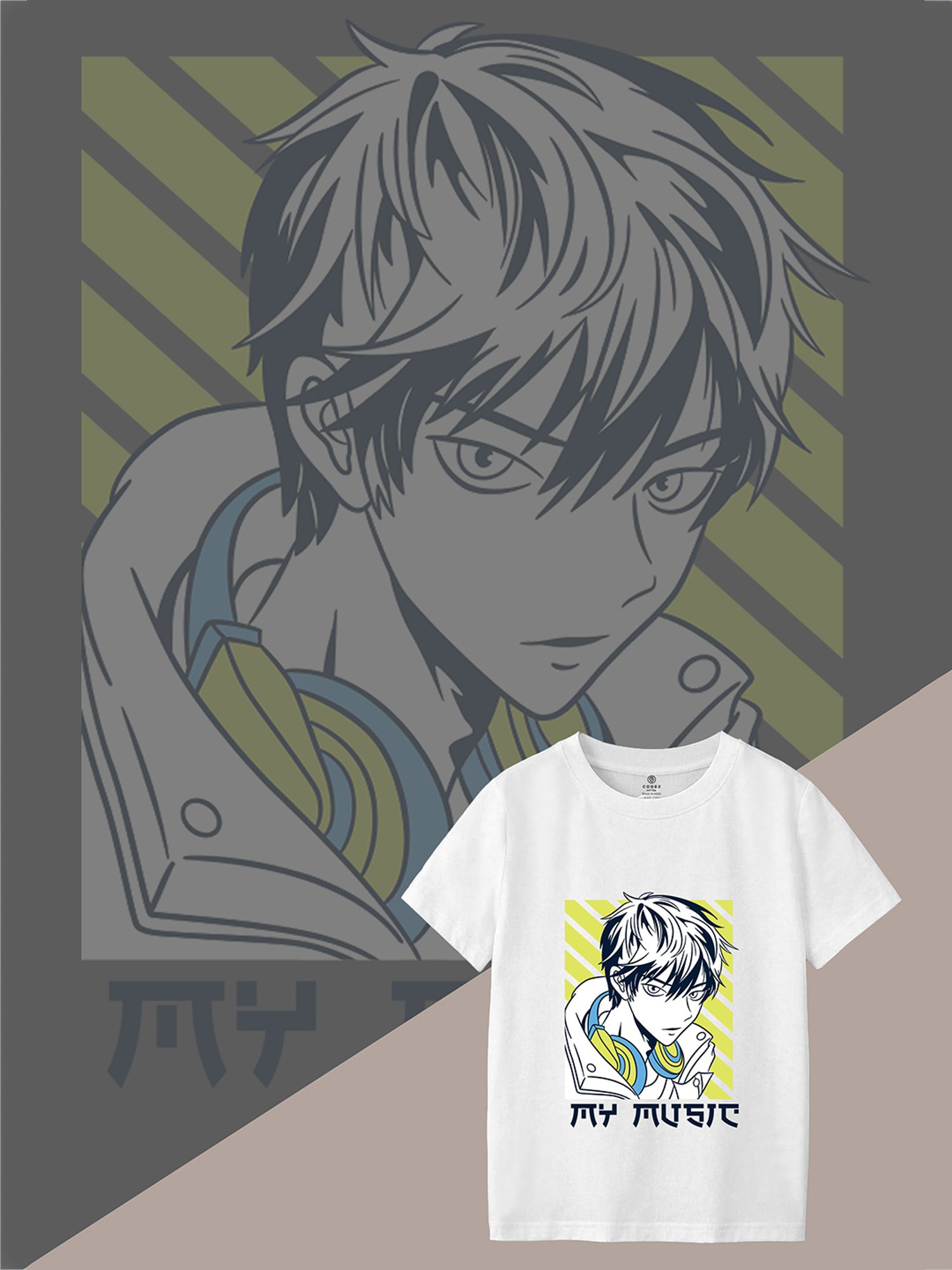 Codez Kids Blue & White Printed T-Shirt (Pack Of 2)