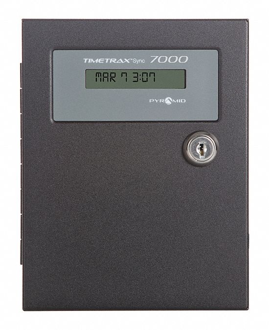 PYRAMID 7000 6-3/8" Digital Master Controller Wall Clock, Beige