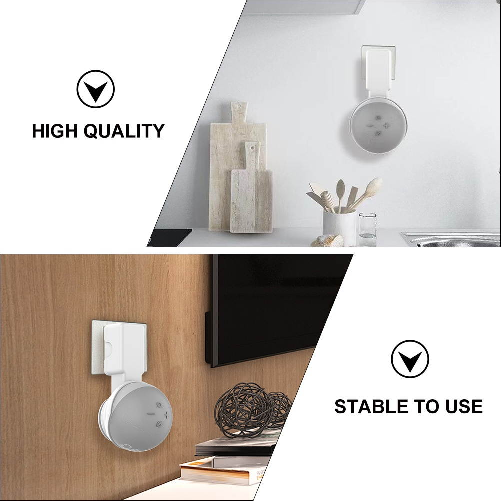 1 Pc Smart Speaker Holder Wall-mounted Bracket Compatible for Echo Dot 4