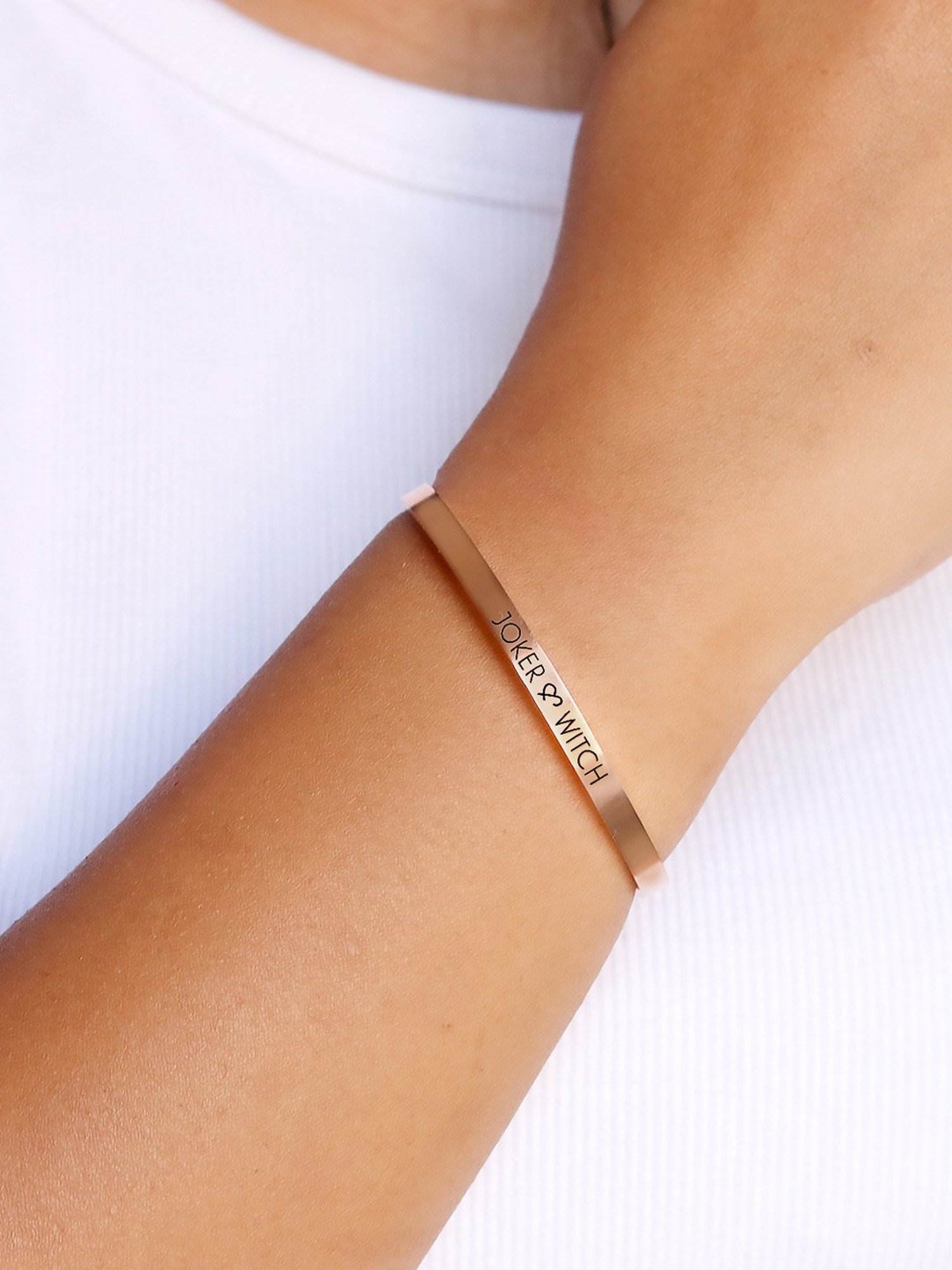 Joker & Witch Band Black Adjustable Bracelet