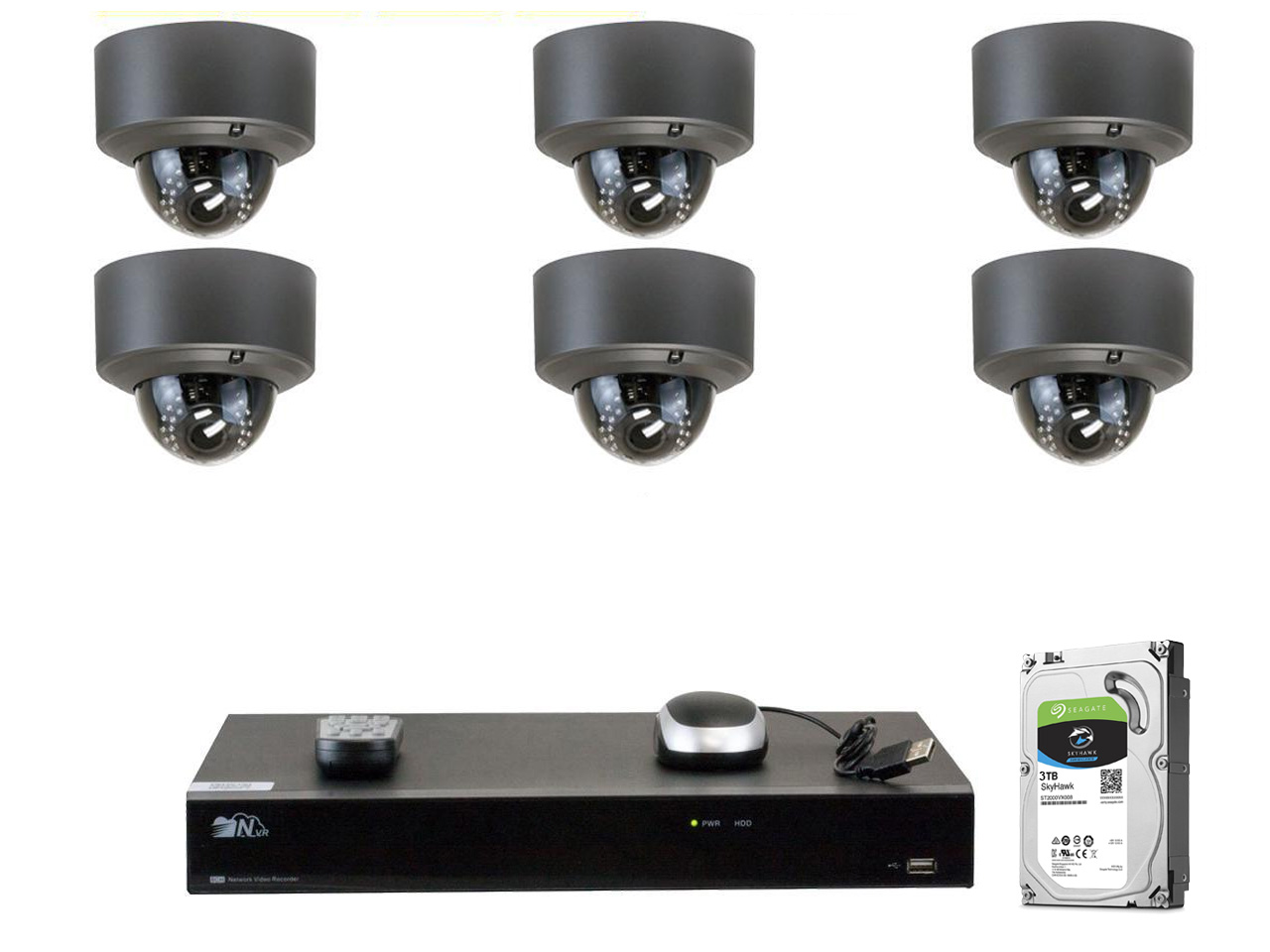 GW Security 32CH H.265 4K NVR 5-Megapixel (2592 x 1520) 4X Optical Zoom Network Plug & Play Video Security System, 32pcs 5MP 1920p 2.8-12mm Motorized Zoom POE Weatherproof Dome IP Cameras