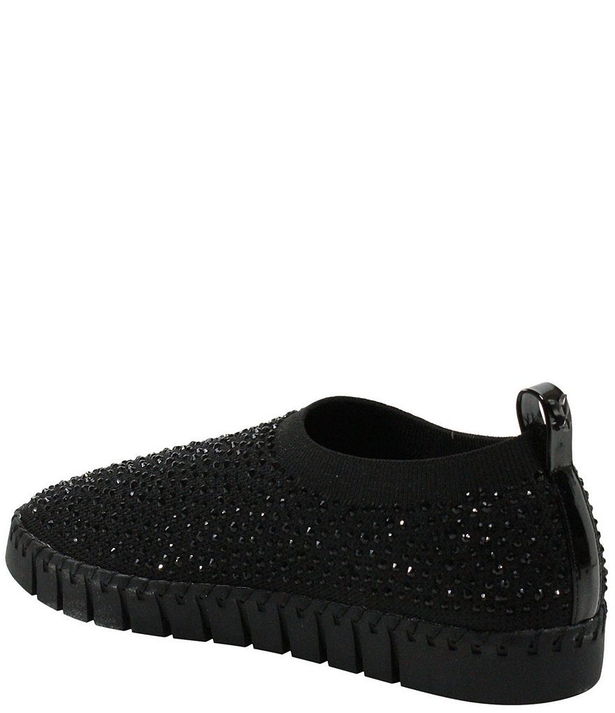 J. Renee Wenmare Stretch Fabric Rhinestone Embellished Sneakers