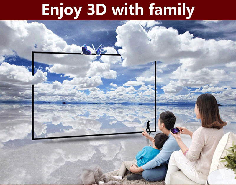 Mini Portable 9000 Lumens DLP Android 4K WIFI HD 3D Home Cinema Projector HDMI