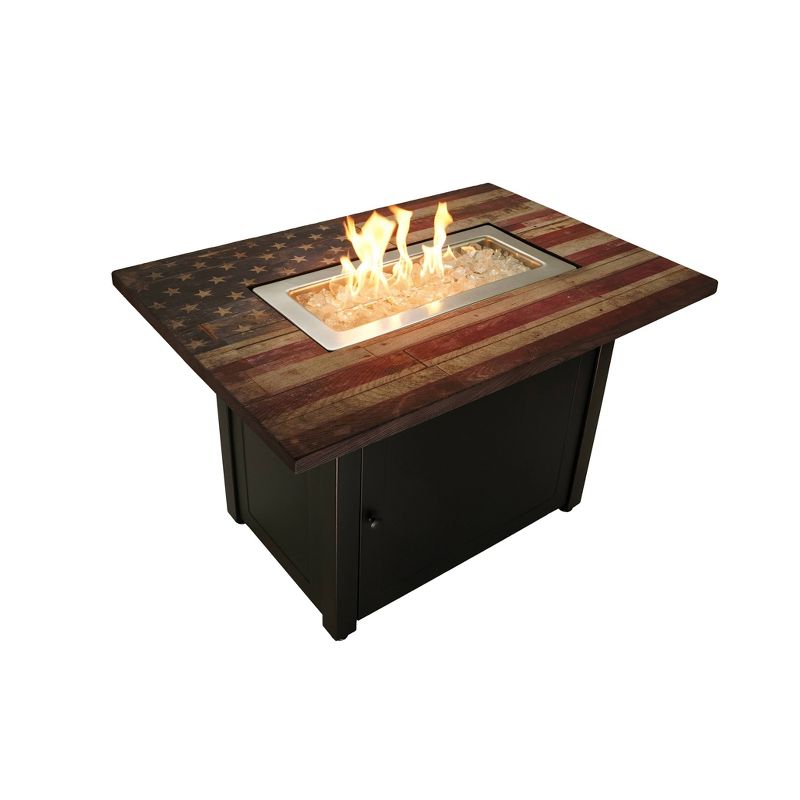 Americana 40"x28" Rectangular Gas Outdoor Fire Pit - Endless Summer