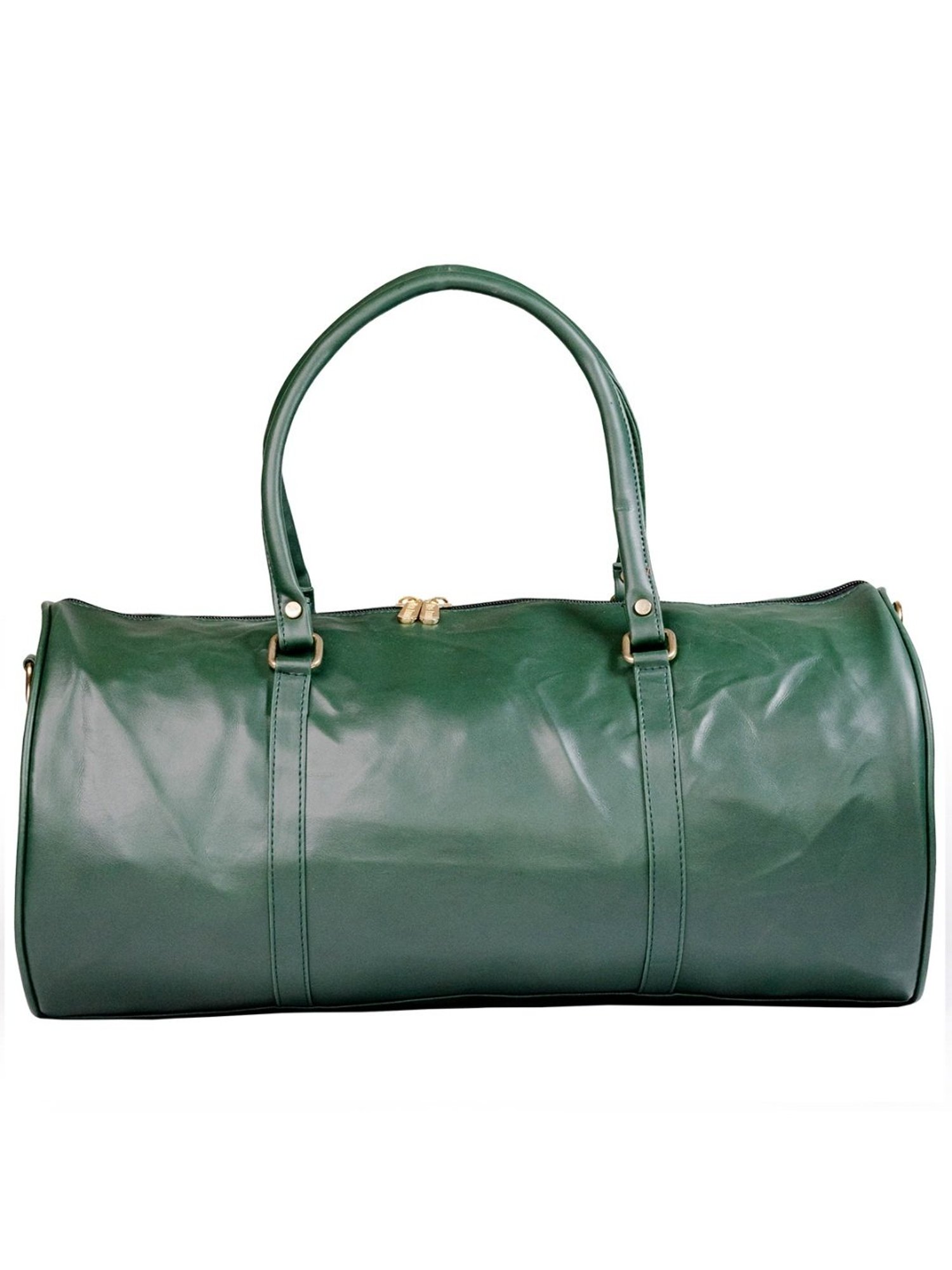 Man Arden Green Medium Leather Duffle Bag