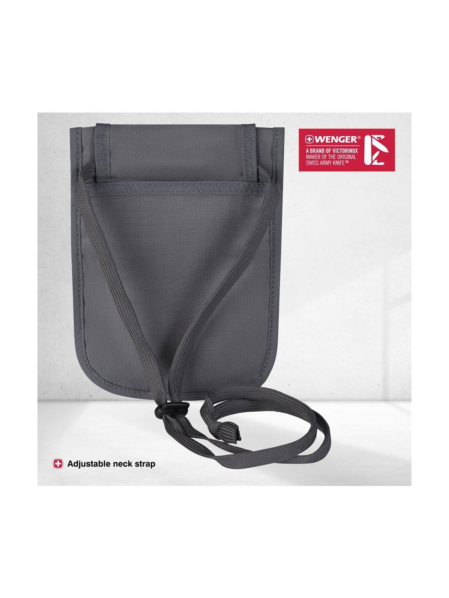 Wenger Grey Solid Small Mobile Pouch