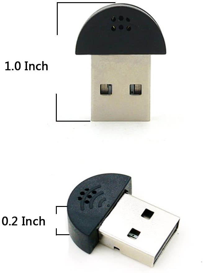 USB 2.0 Mini Microphone,Driver-Free Audio Receiver Laptop/Desktop PC Plug and Play for Skype, MSN, Yahoo Recording, YouTube, Google Voice Search and Games