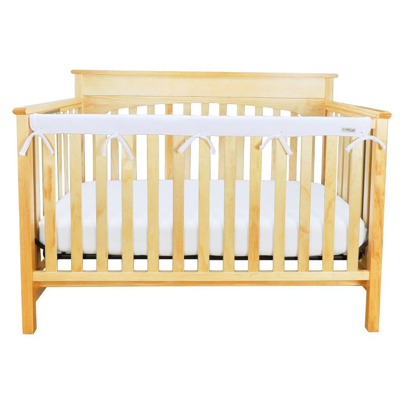 Trend Lab Short Gray Fleece Narrow Crib Rail Cover