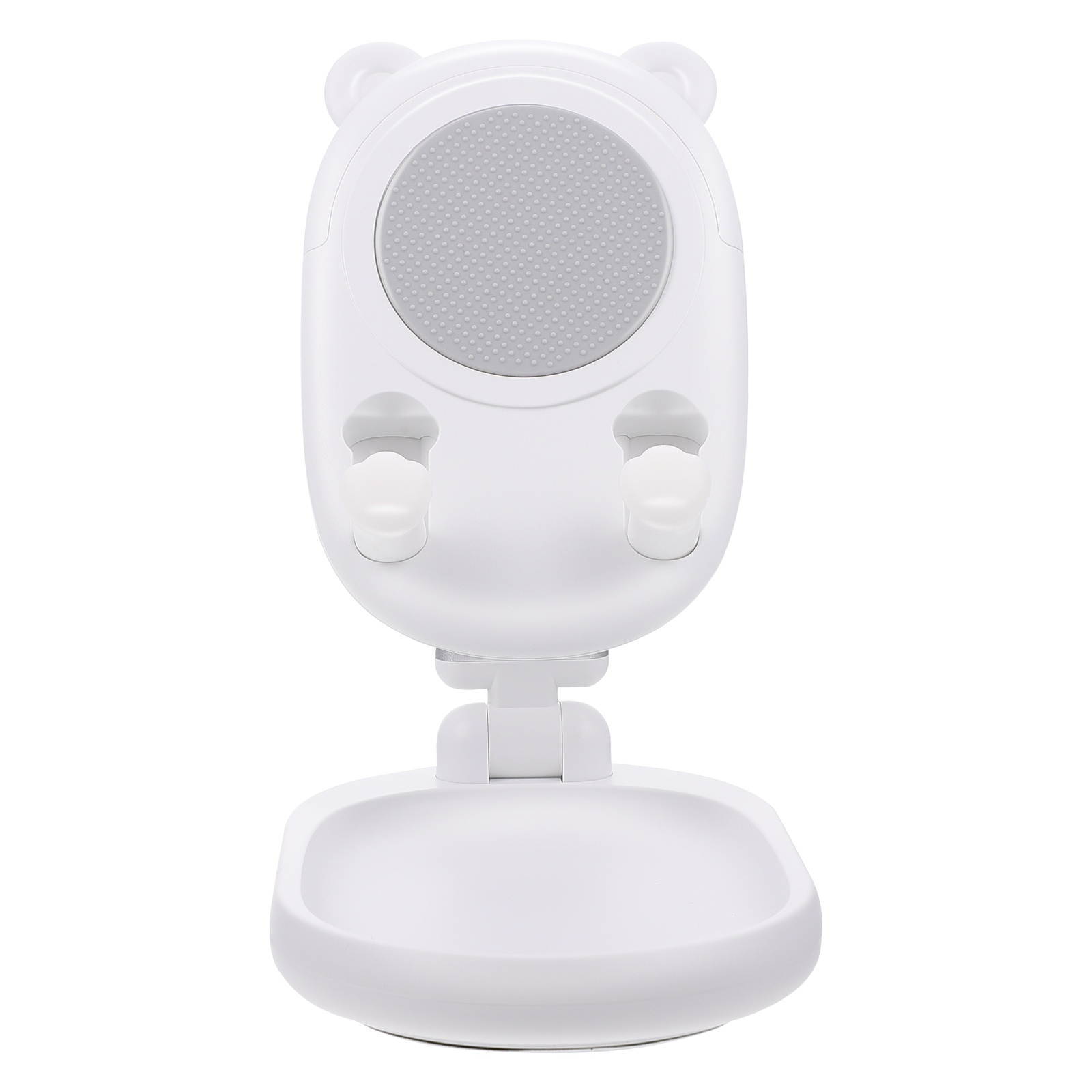 1Pc Ajustable Desktop Beauty Mirror Phone Holder Mobile Phone Storage Rack