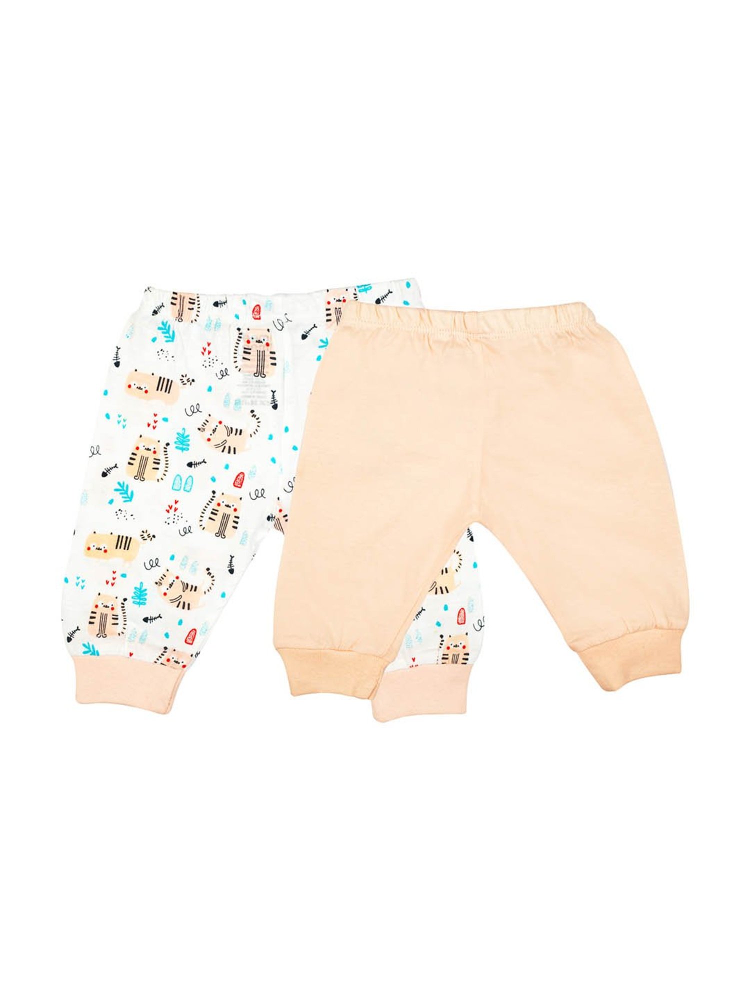 Ed-a-Mamma Baby Multicolor Printed Joggers (Pack Of 3)