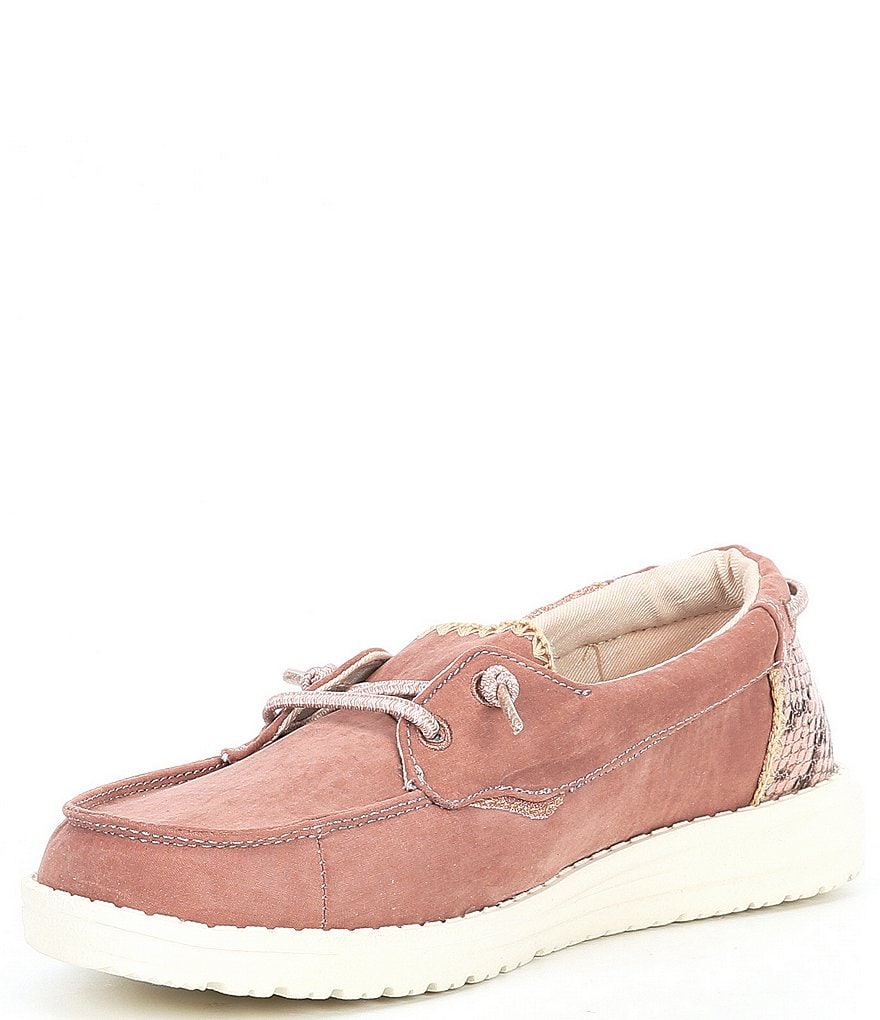 Hey Dude Women's Laila Python Print Washable Boat Shoes