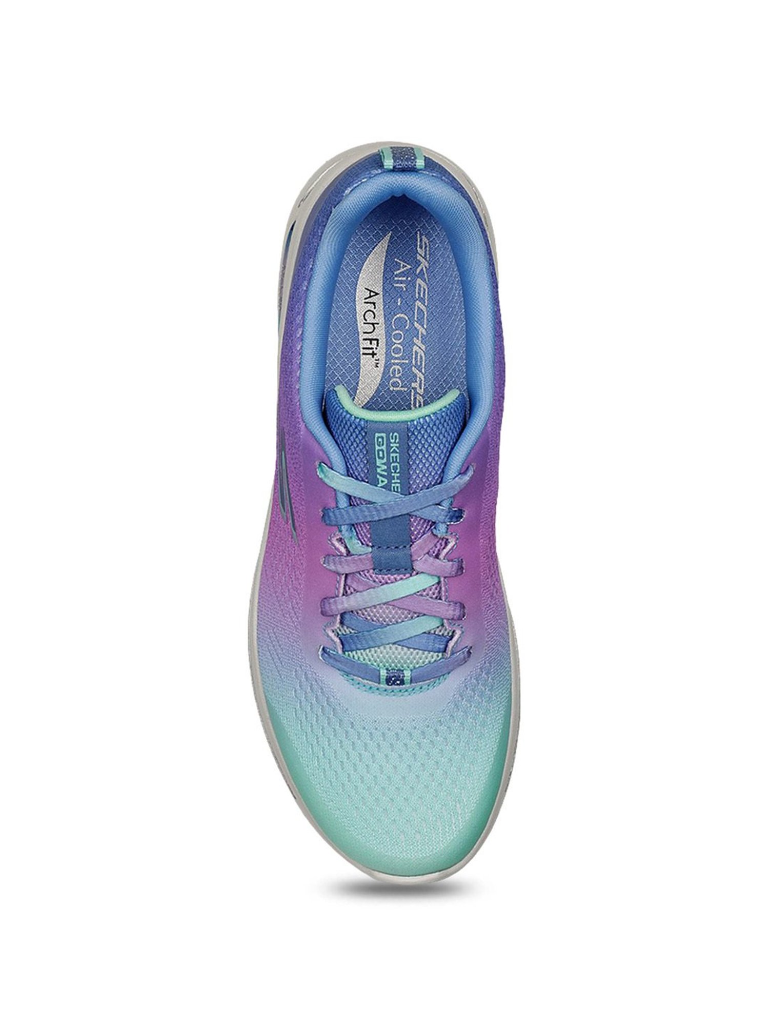 Skechers Women's GO WALK ARCH FIT - DYNAMIC VI Blue Multi Walking Shoes