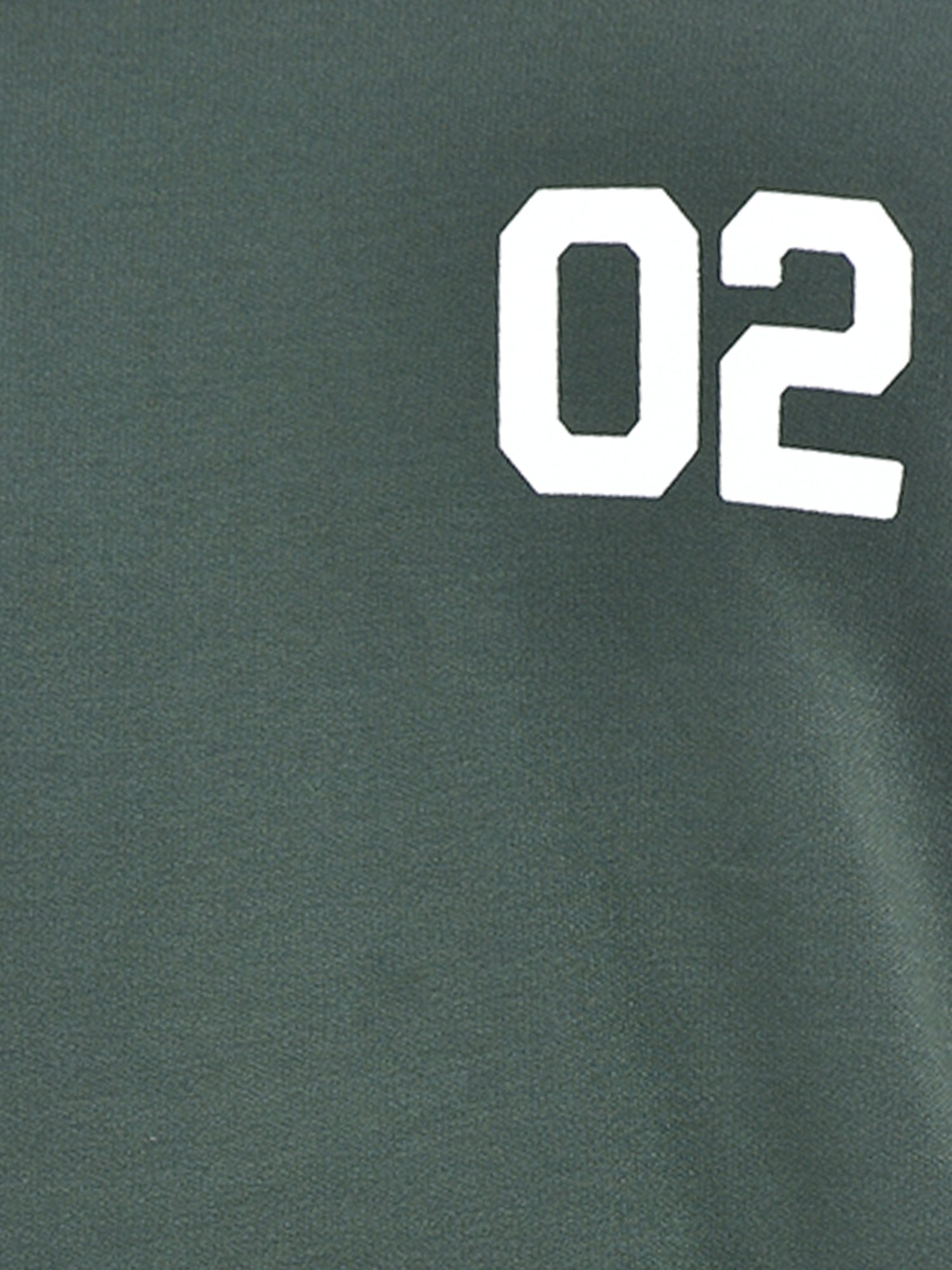 Integriti Military Green Regular Fit Printed Sweatshirt