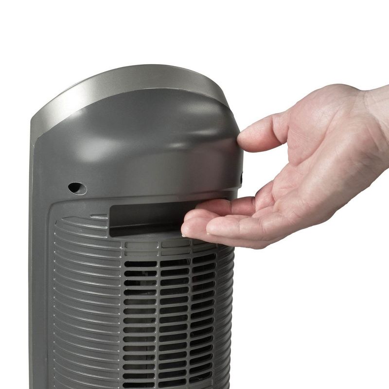 Lasko 1500W Oscillating Remote Control Ceramic Tower Heater with Digital Display