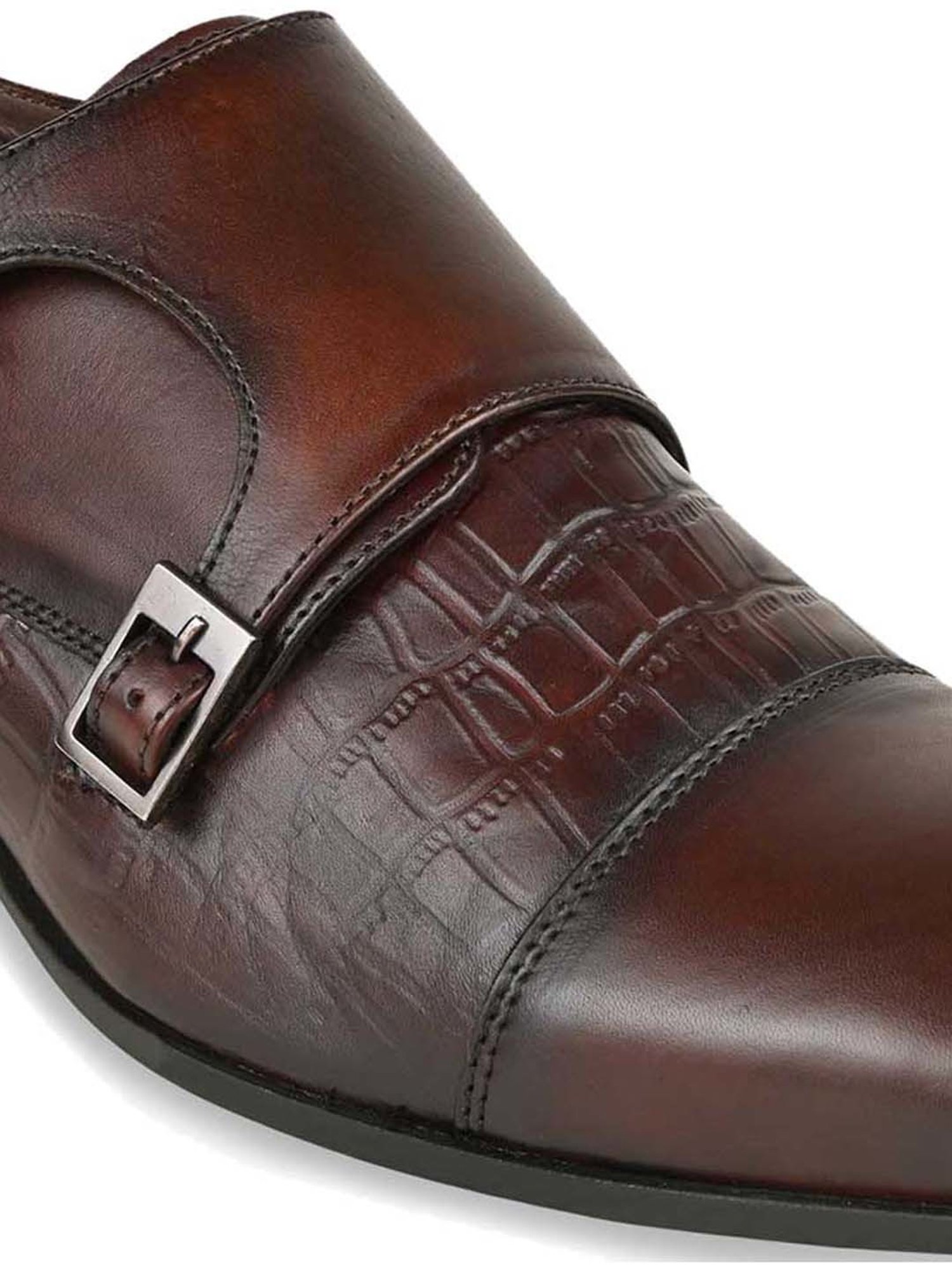 Imperio by Regal Men's Brown Monk Shoes