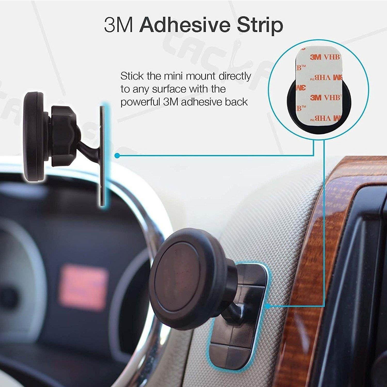 Nato Magna Mount [2 Pack] Magnetic Car Mount Holder for iPhone X 8 7s 6s Plus 5s Samsung Galaxy S8 Edge S7 S6 Note 5 Note 4, any cell phones or Tablets, Universal 360 degree, devices less than 2 Ib