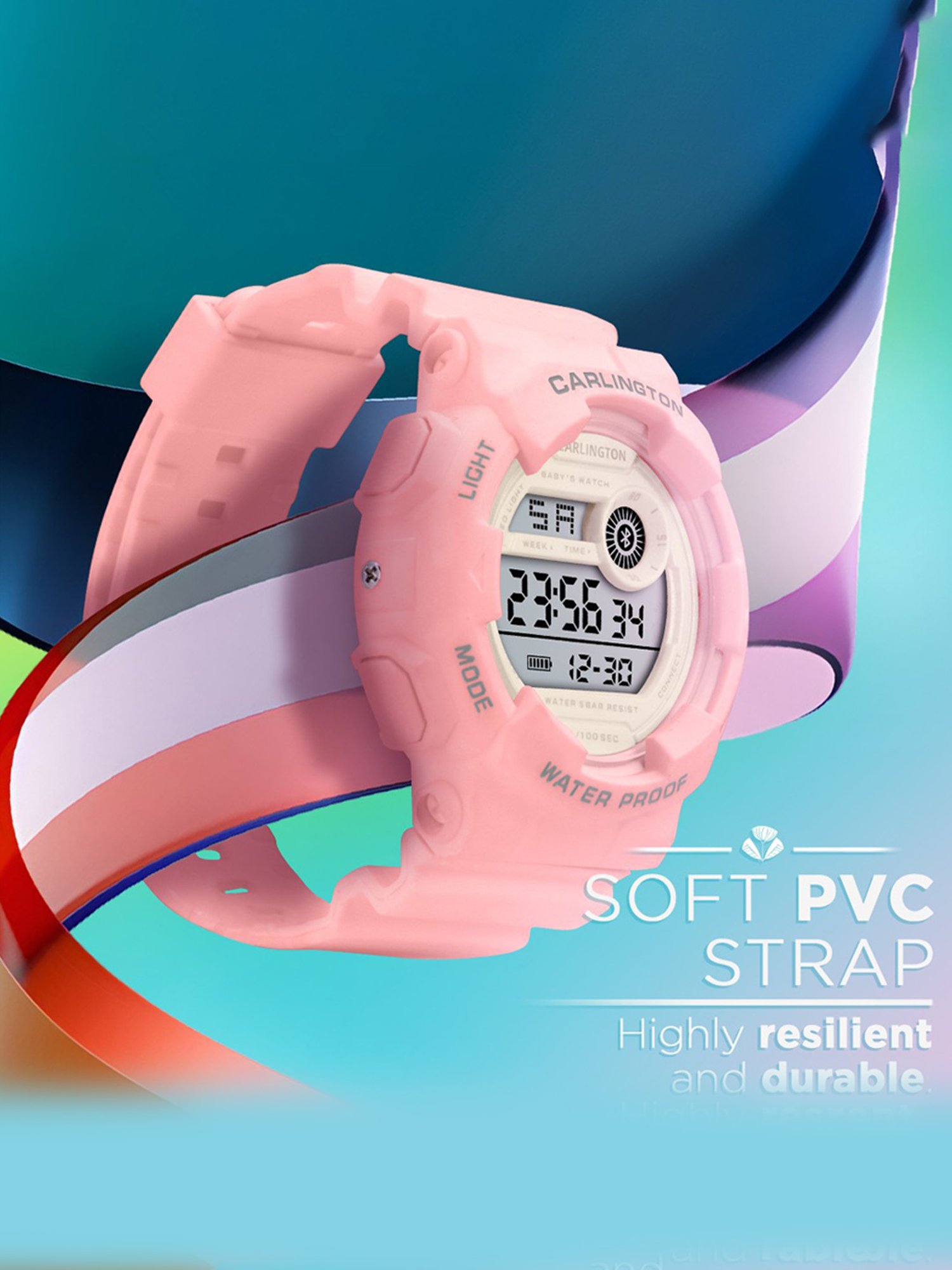 Carlington Junior 9121 Pink Unisex Digital Watch