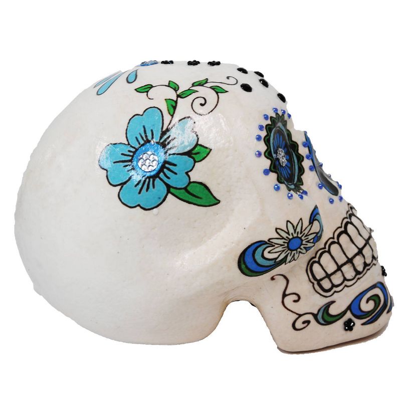 Northlight 3.5" Skeleton Skull Heads with Open Mouths Halloween Decorations 6ct - White/Gray