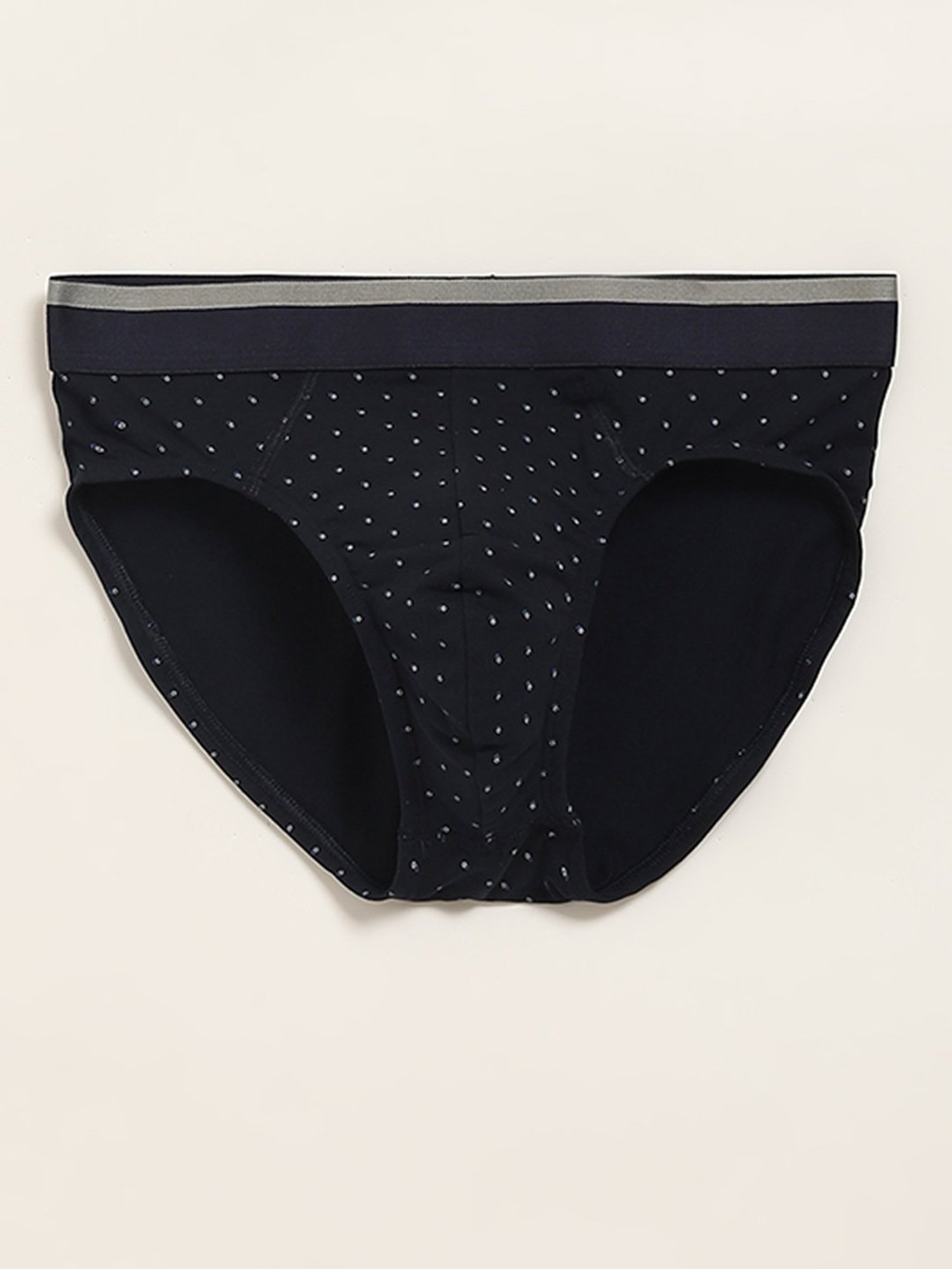 WES Lounge by Westside Grey Relaxed Fit Printed Briefs - Pack of 3