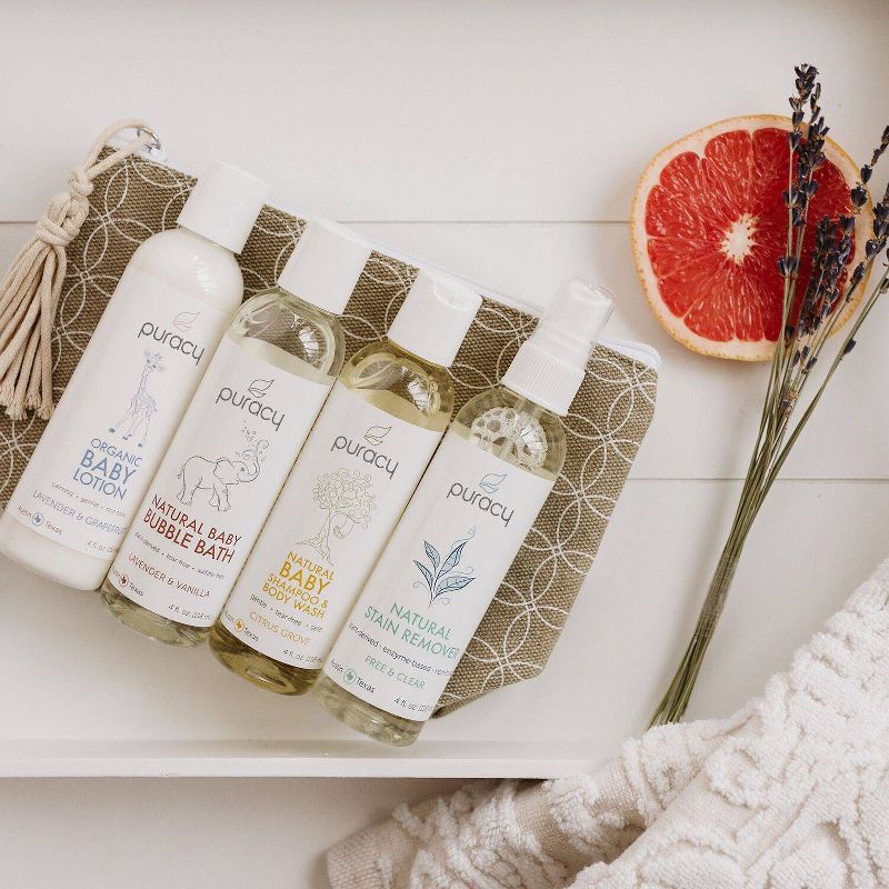 Puracy Natural & Organic Baby Care Travel Set