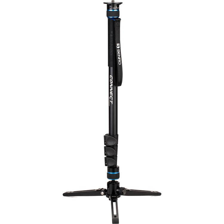 Benro MCT28AF Connect Video 4 Section Aluminum Monopod, Max. Load 26.46 lbs