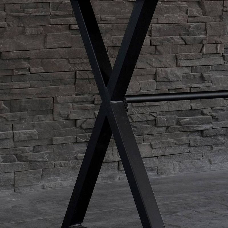 Industrial Modern Desk Nova Collection Brown/Black - AC Pacific