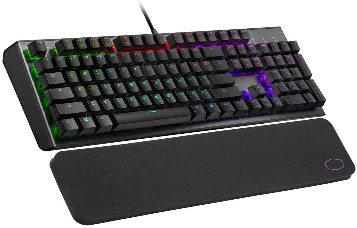 Cooler Master CK550 V2 Gaming Mechanical Keyboard Blue Switch with RGB Backlighting, On-The-Fly Controls, and Hybrid Key Rollover, Full (CK-550-GKTL1-US)