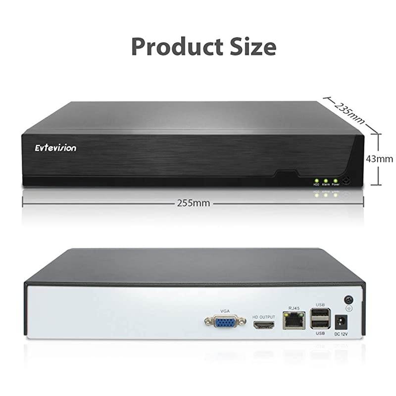 16CH 5MP Network Video Recorder 16 Channel CCTV Security NVR, Support Onvif,Easy Remote View,Motion Detection,HD Output(Hard Disk is Not Included)