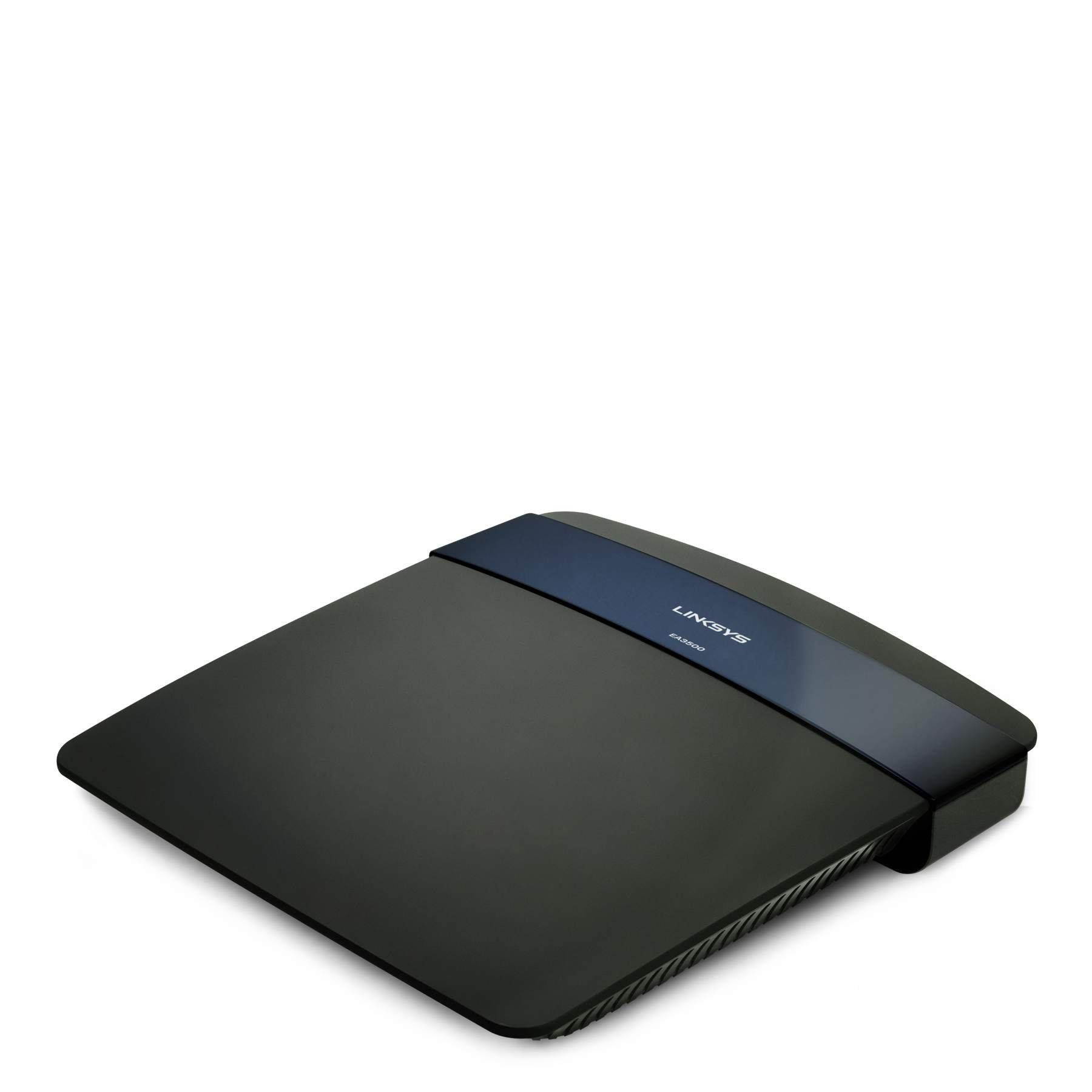 Linksys LNKEA3500 Wireless Router, Dual-Band, 450Mbps, 8 in. x 6 in. x 4 in., Black