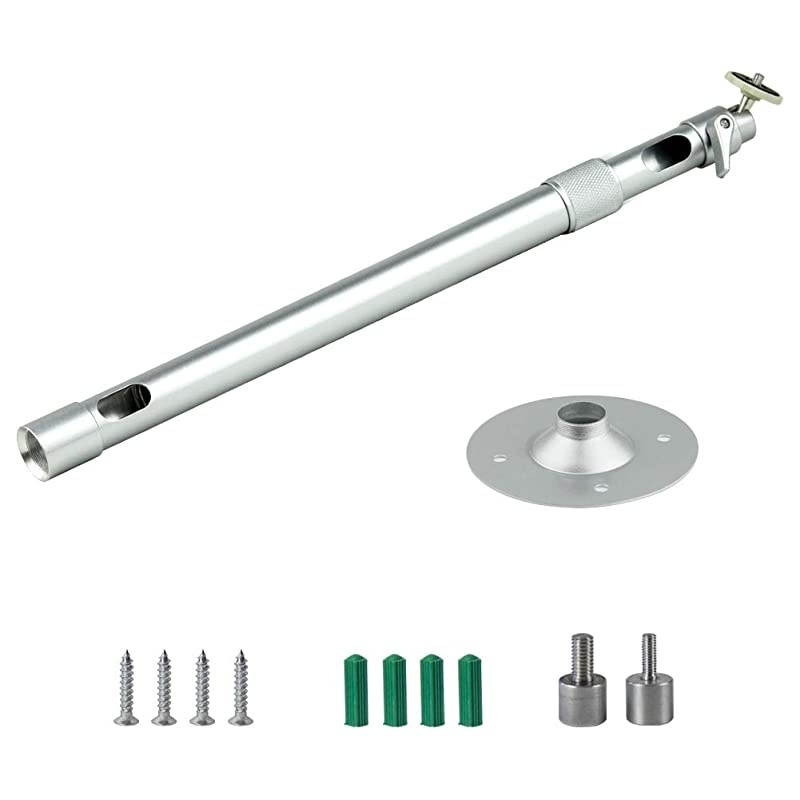 Universal Drop Ceiling Projector Mount 236413 in Silver Height 360&deg;Rotation Extendable High Profile Projector Hanger Long Projector Bracket Multifunctional for Projectors CCTV DVR Camera