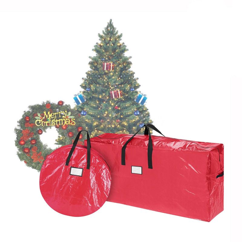 Storage Combo Christmas Tree Storage Bag & 30" Wreath Bag Red - Elf Stor