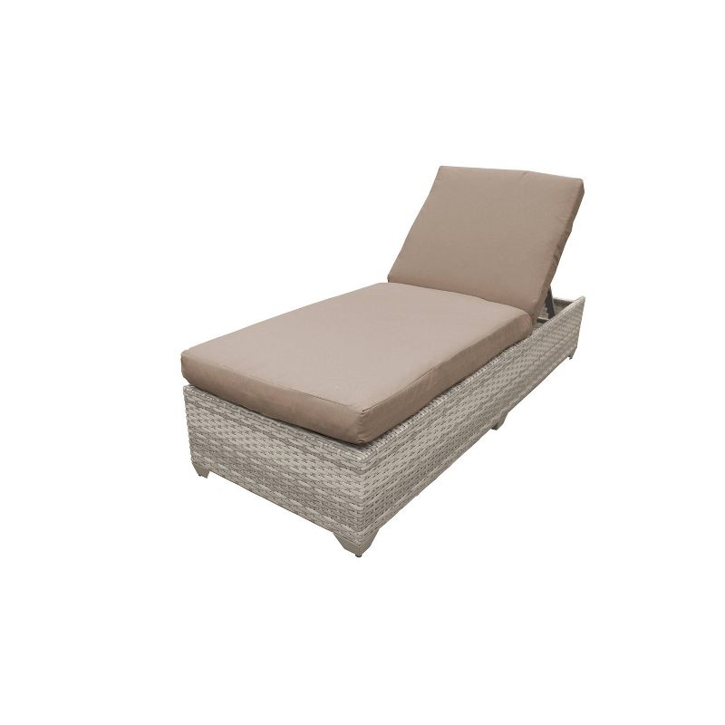 Fairmont 2pk Patio Chaise Lounges - Wheat - TK Classics