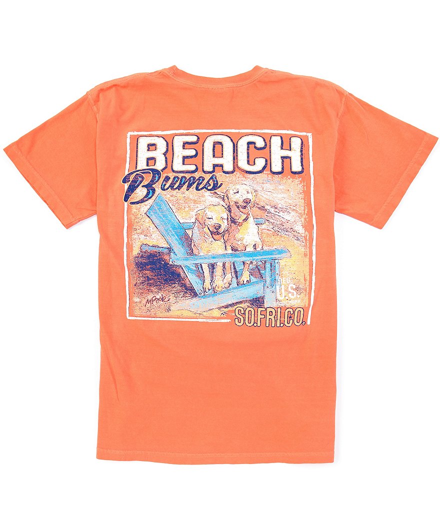 Southern Fried Cotton Men's Beach Bums Short-Sleeve Pocket Graphic Tee