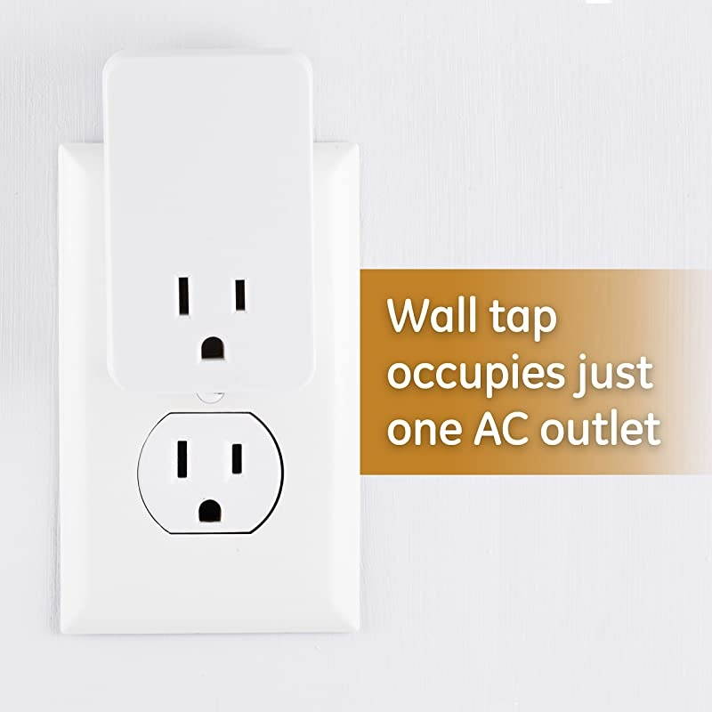 UltraPro Sur Protector with Audible End of Service Alarm 2 Pack Fits Behind HardtoReach Areas 1 Outlet 1080 Joules Protection Rating 53868 White