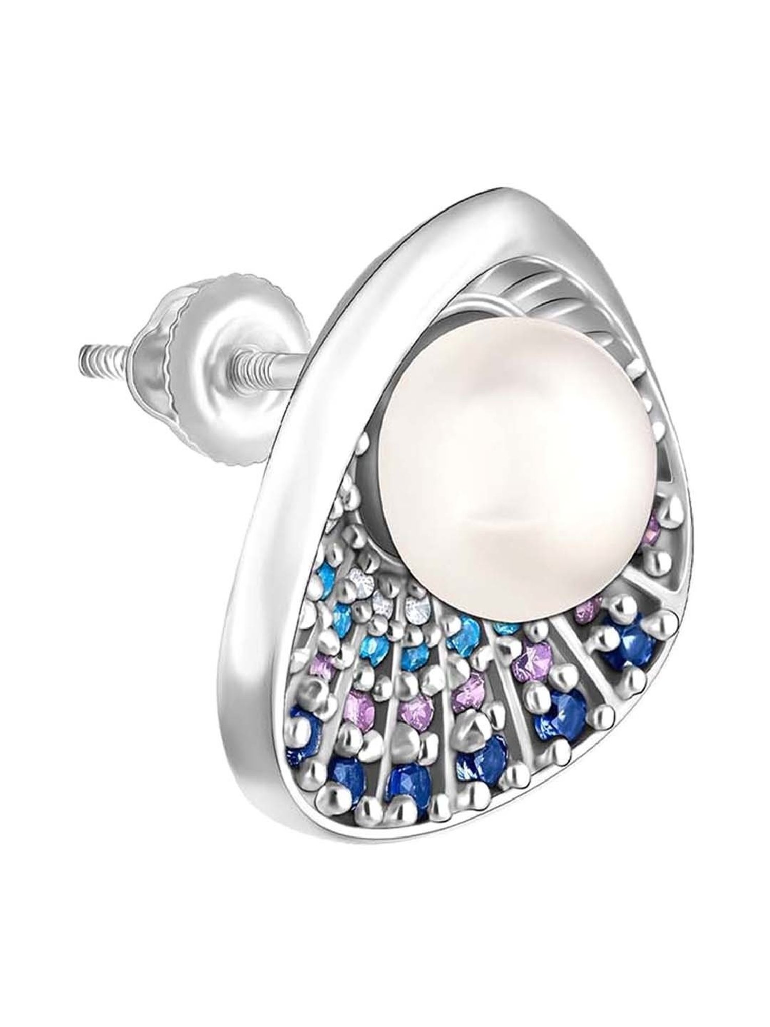 GIVA 92.5 Sterling Silver Pearl in a Shell Earrings for Women